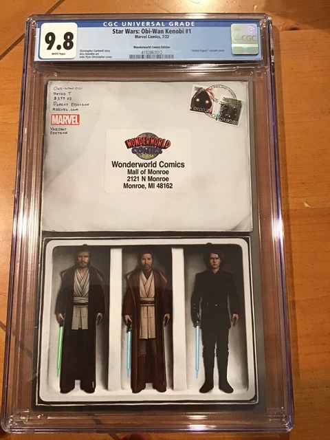 Star Wars: Obi-Wan Kenobi #1 Wonderworld Comics CGC 9.8 Action Figure
