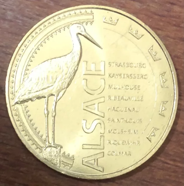 Mdp 2019 Alsace Cigogne Médaille Monnaie De Paris Ng Jeton Medals Coins Tokens