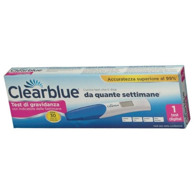 Clearblue Test Di Gravidanza 1 Test Indicatore di Settimane
