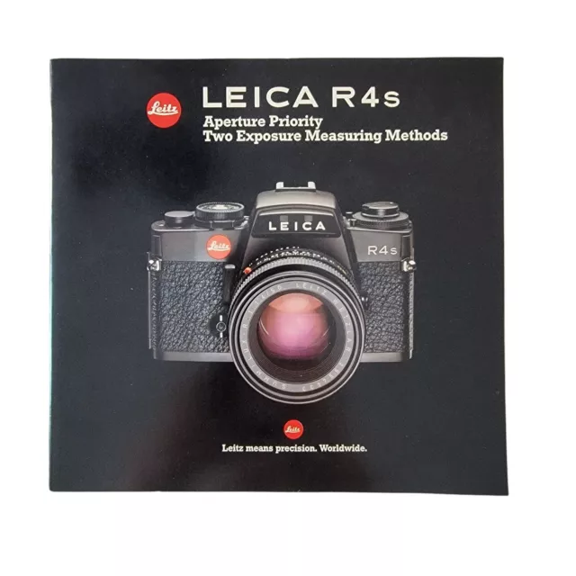 Leica R4-S Brochure Pamphlet Camera West Germany