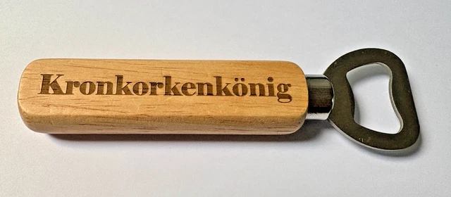 4x Flaschenöffner Kapselheber Bieröffner Holzgriff