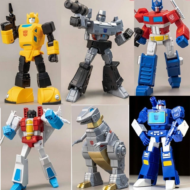 Transmars Mini Toy TRANSFORMERS TOY MINI G1 Series Optimus Prime Bumblebee Megatron ...