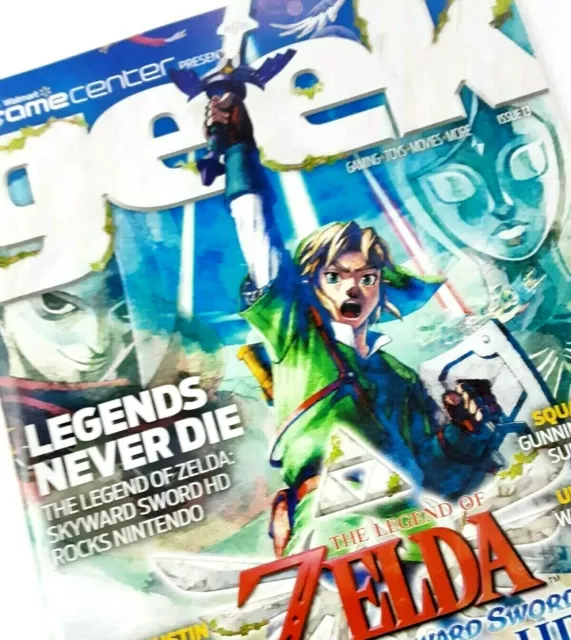 Walmart Game center GEEK Magazine Issue 13 Legend of Zelda Skyward Sword Review