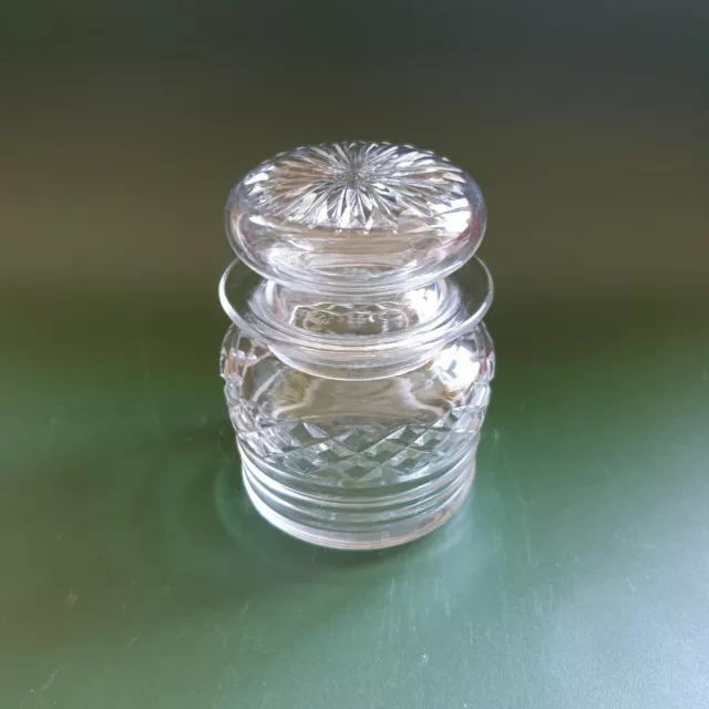 Stuart Crystal Jar Storage Small Dish Lidded Vintage Approx 4.5"