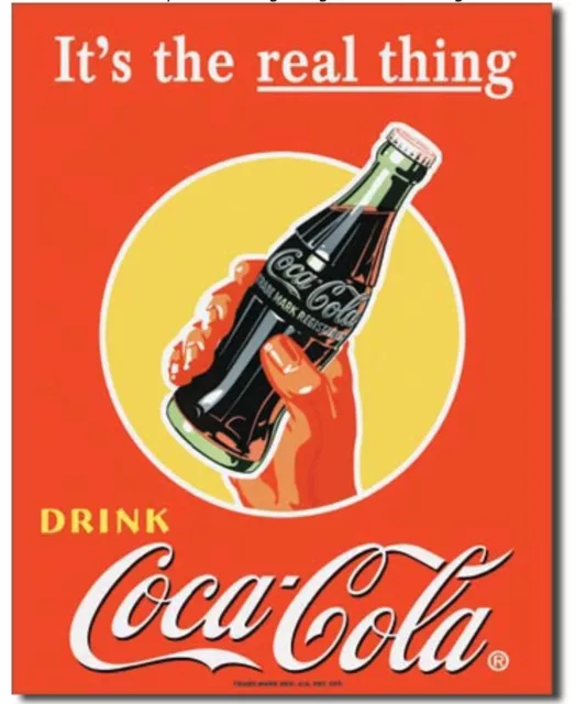 Coca Cola Metal Tin Sign Drink Coke The Real Thing Home Garage Wall Decor #1053