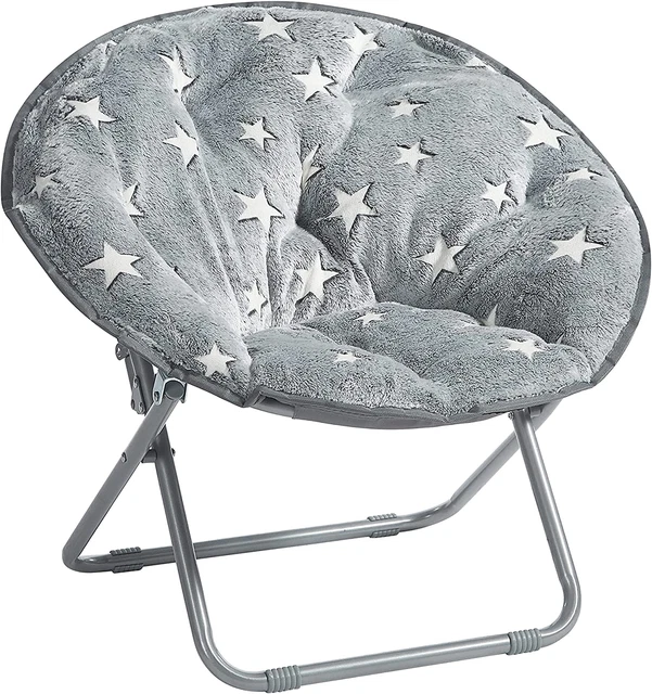Silla platillo plegable Heritage Kids Glow in the Dark Star niños, gris