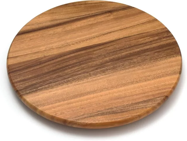 Lipper International Acacia Wood 16"" Lazy Susan Kitchen Turntable