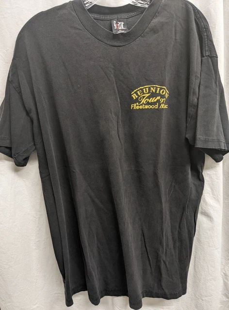 Vintage Giant Fleetwood Mac 1997 Reunion Tour Black XL T-Shirt The Dance -NH Vintage Giant Fleetwood Mac 1997 Reunion Tour Black XL T-Shirt The Dance -NH