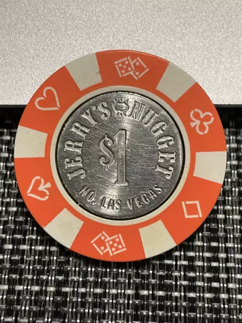 $1 Jerry's Nugget Casino Chip Poker Chip Las Vegas Nevada Gambling Token