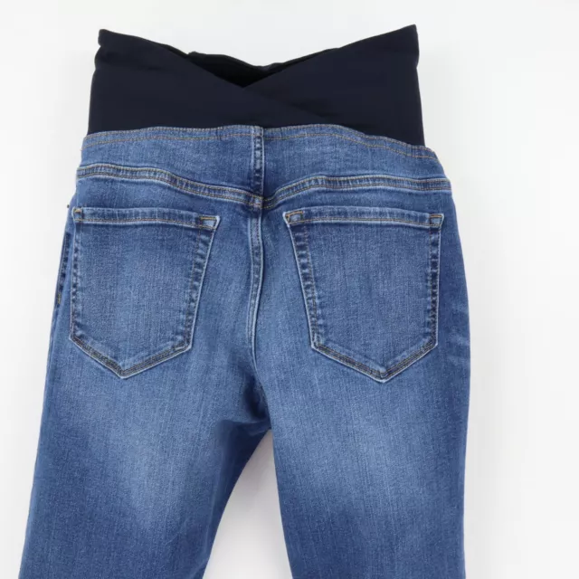 Ingrid & Isabel Maternity Jeans Bootcut Womens 6 Blue Faded Denim COMFORT WAIST 3
