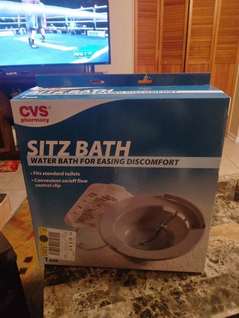Baño de asiento médico con clip de control de flujo encendido/apagado y bolsa de solución CVS salud