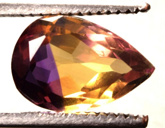 7.35 Cts. Natural Bi-Color Bolivia Ametrine Pear Shape Certified Gemstone