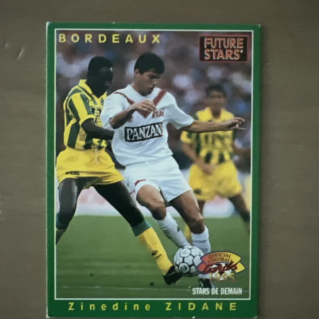 ZINEDINE ZIDANE 1994 Bordeaux & France French Issue Panini