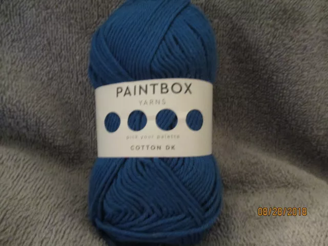 Paintbox METALLIC DK Yarn #3 MARTINI LUMINOUS DK Cotton Blend 50 Grams