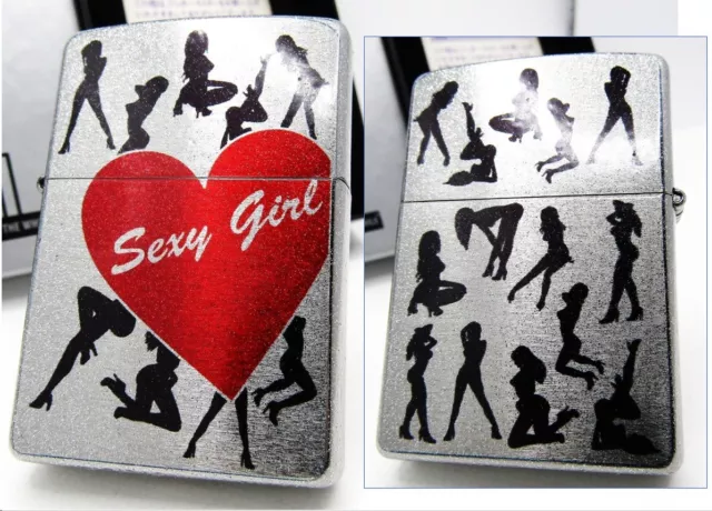 Beauty Pinup Sexy Girl Silhouette Double Sides Zippo 2011 MIB Rare