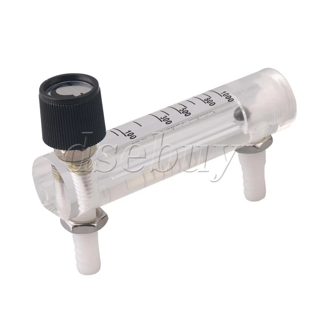 Gas Air Flow Meter Oxygen Flowmeter 100-1000ml/min with Control Valve