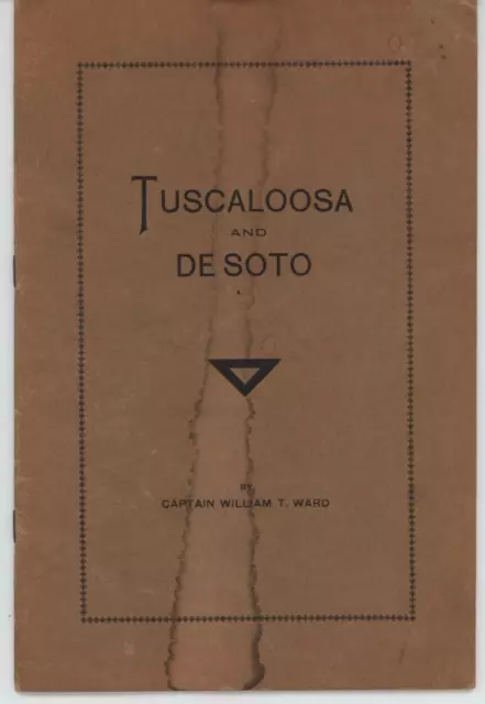 Tuscaloosa Et de Soto Captain William Ward 1933 Espagnol Natif Américain Alabama