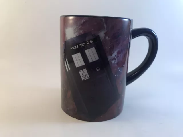 Dark Blue BBC Doctor Who Large Ceramic Coffee Cup MUG w/ Hidden Tardis Inside