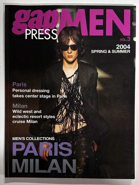 GAP PRESS MEN Japan Fashion Magazine - Vol.3 Spring Summer 2004