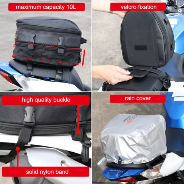 Motorrad Soziussitz Tasche Rücktasche Rücksitz Gepäck Koffer Wasserdicht TO J2S9 2