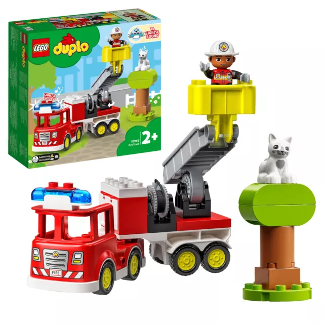 LEGO DUPLO Town 10969 Feuerwehrauto Bausatz, Mehrfarbig
