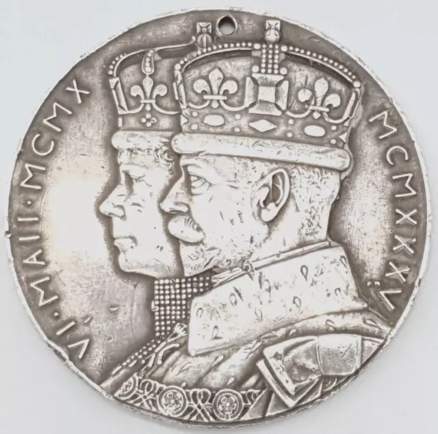 Große Silbermedaille König George V Silber Jubiläum 1935 - STET FORTUNA D- (164) 2