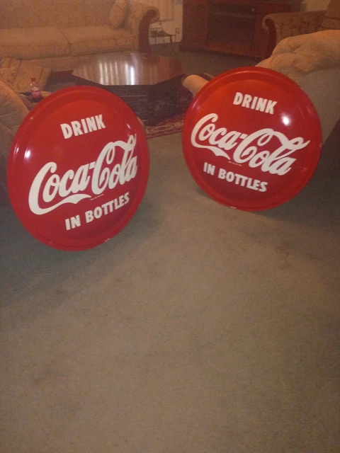 COCA COLA BUTTON Sign $69.00 - PicClick CA