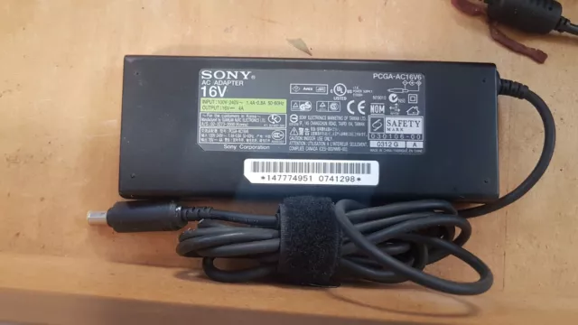 Genuine Sony PCGA-AC16V6 Charger/Power Adapter 16V 4A