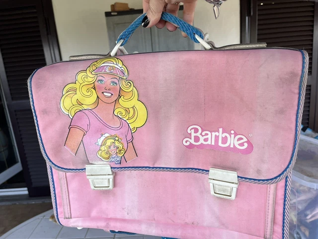 Barbie Cartella Scuola Vintage Anni 80. Con Tracolla E Tag Mattel