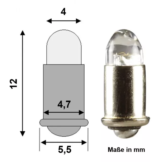 LED MS4 Sockel 3-22V AC DC LEDs Märklin 600000 600010 600020 Loks Signale H0 TT 2