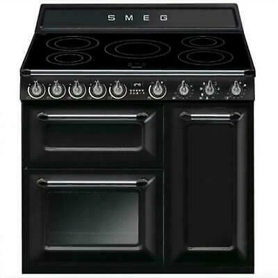 Smeg Tr93Ibl Nero Cucina Victoria Piano Cottura Ad Induzione Forno Elettrico