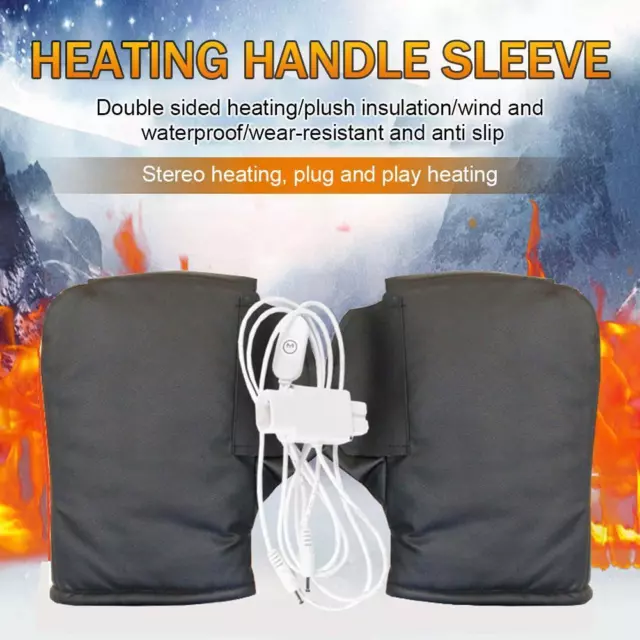 Motorcycle Heated Handlebar Muffs Electric Heated Gloves Winter Thermal' D5 U5D4