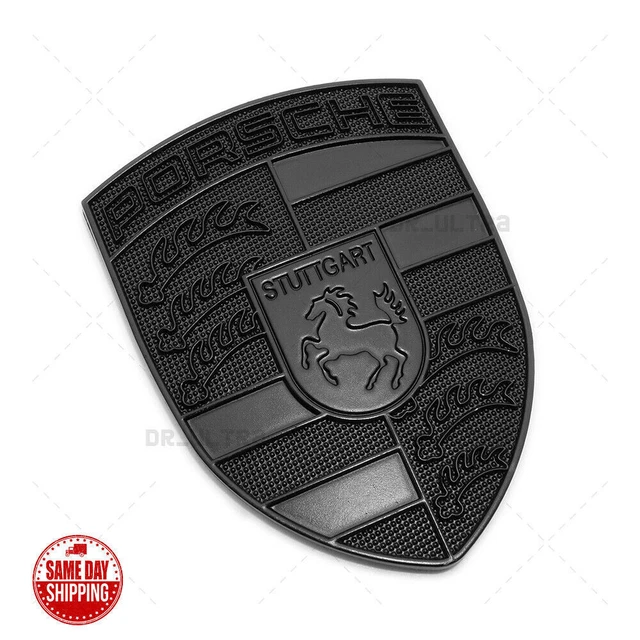 Front Hood Crest Black Edition Badge Logo Emblem 911 Cayenne Boxster Cayman