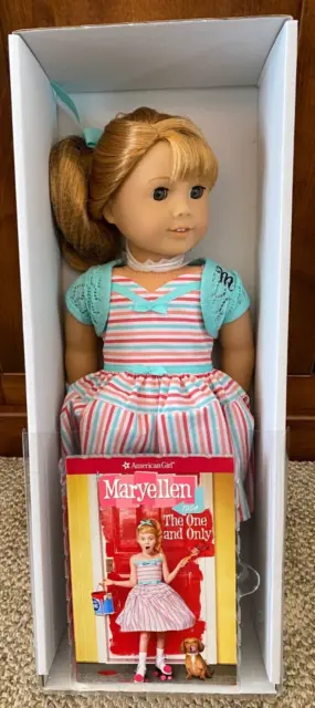 American Girl 18" Maryellen Larkin Doll Light Red Hair Hazel Eyes Box Damage