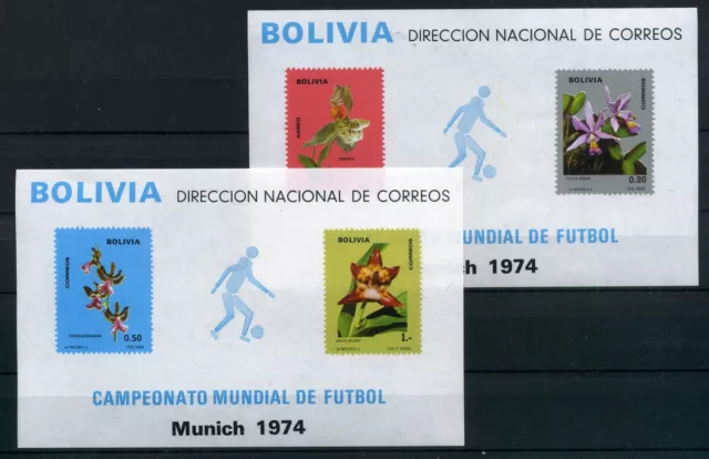 Bolivien Block 38-39 postfrisch Fußball WM 1974 #GE530