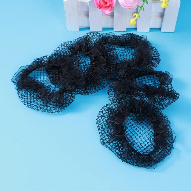 5 Pcs Filets À Chignon Sacs À Cordes Pour Enfants Les Cheveux En L'air