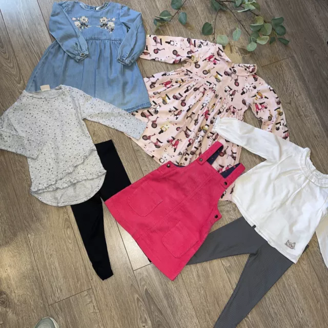 NEXT nutmeg TU girls autumn winter dress leggings blouse bundle age 3-4