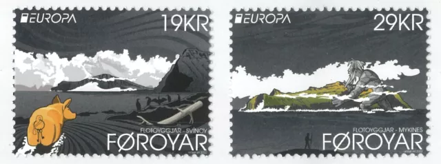 Faroes 2022 Myths & Stories/EUROPA Set of 2 Stamps Mint Unhinged