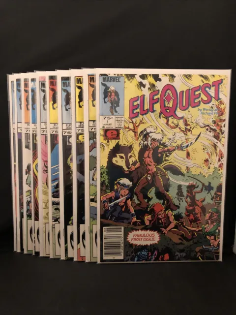 Elfquest Comic Book Lot 1 3 5 6 7 8 9 10 11 12 1985 Marvel Epic Comics Elf Quest