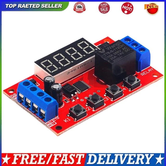 12V TIME DELAY Relay Module Delay Trigger Switch Relay Module ...