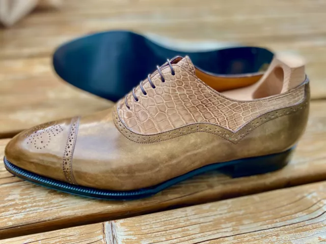 Nuevo en Caja Maison Koly X Bonafe magnat Oxford Caimán Lobb