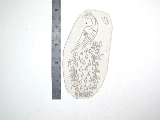 De Colección Años 60 Años 70 Tatuaje Flash Plantilla de Acetato Pavo Firmado BR3