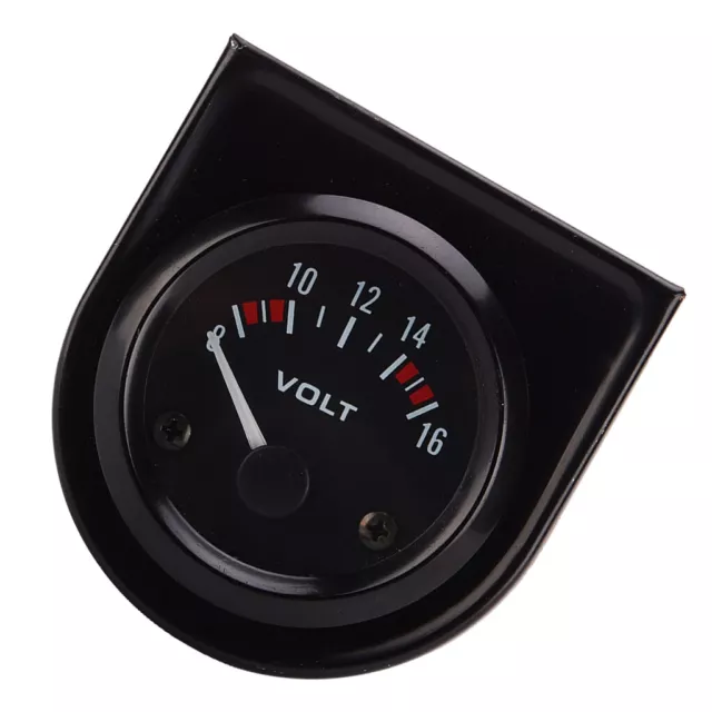 Oldtimer 2 "52mm 8 16 Voltmeter Manometer beleuchtet Universal Volt Meter New