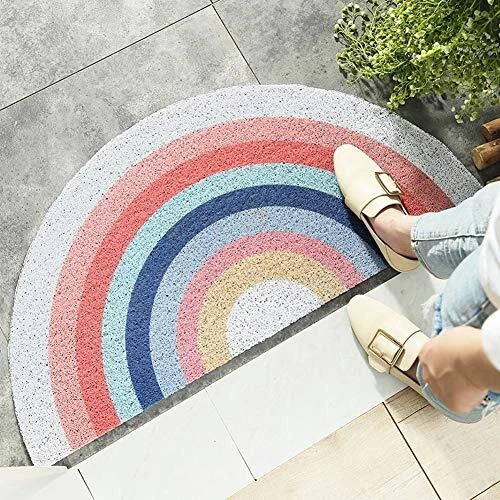 Rainbow Sun Anti-Slip Door Mat - Bedroom Carpet Rug (17.7"x35.4")