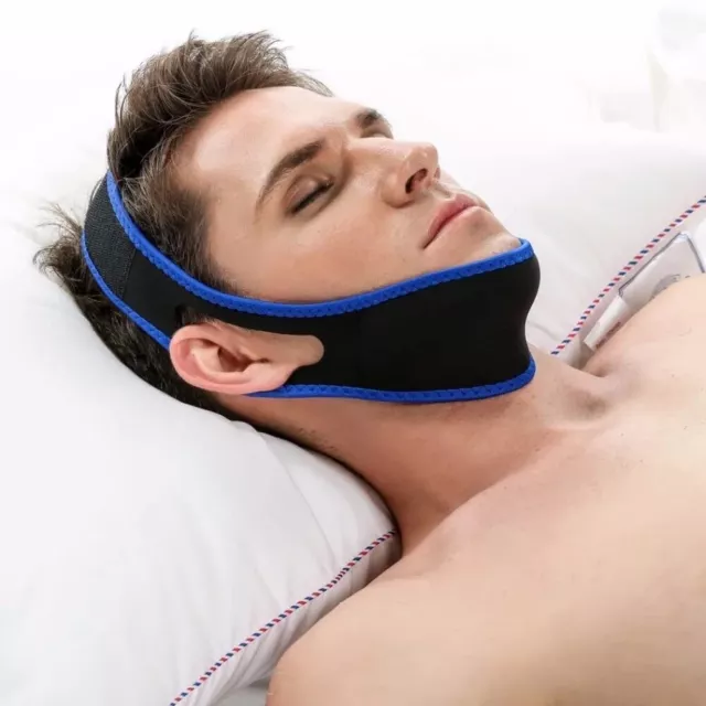 V Essential Anti Snore Sleep Apnea Stop Snoring Chin Strap Headband Mask