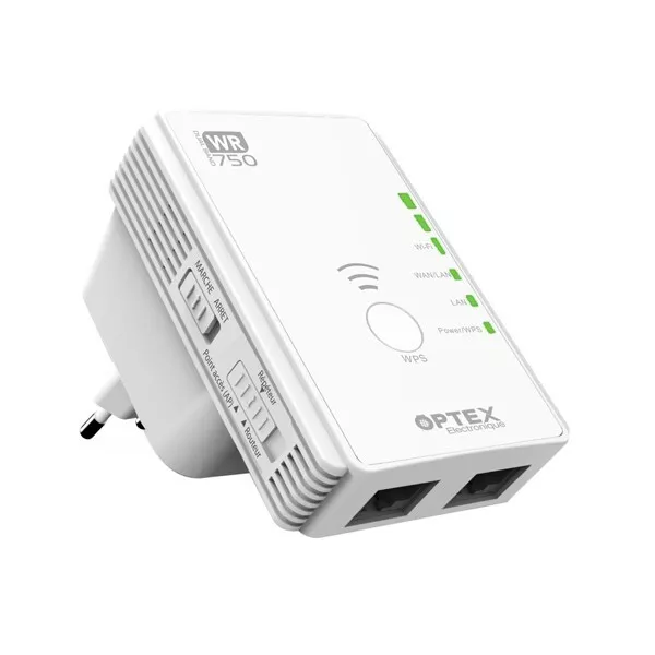 Répéteur de signal Wi-Fi 750 Mbs Optex 725829 - Double bande fréquence