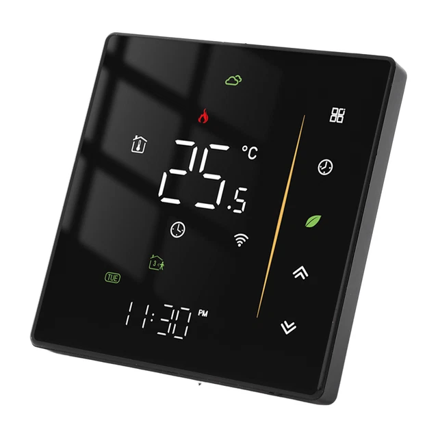 Smart Thermostat APP Control WIFI Programmable Home Thermostat 95V‑240VAC Black