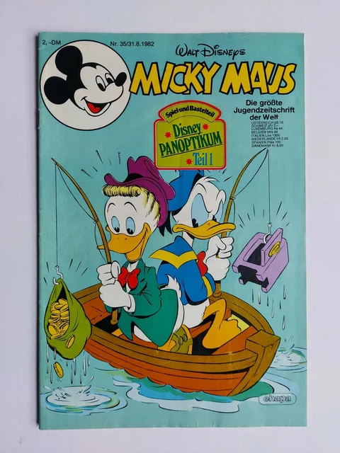 Ehapa - Micky Maus Nr. 35 / 31.08.1982 - Top Zustand / Z1- (mit Beilage)