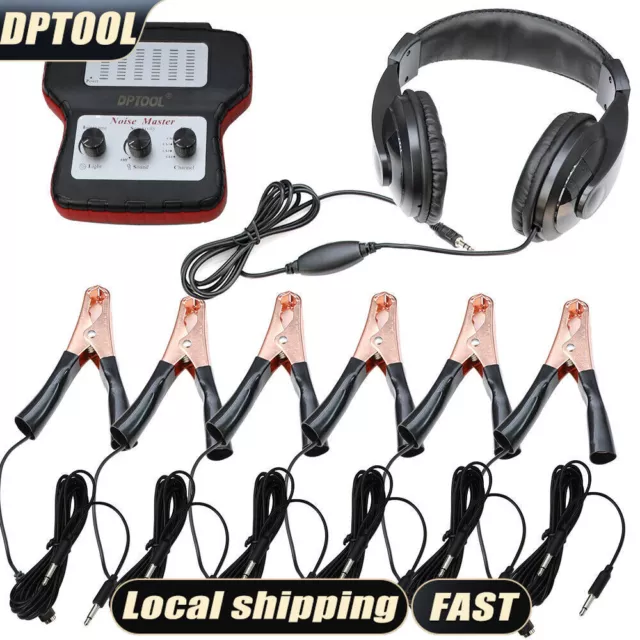 Chassis Ears Automotive Electronic Stethoscope Engine Noise Finder 6Channel F1P1