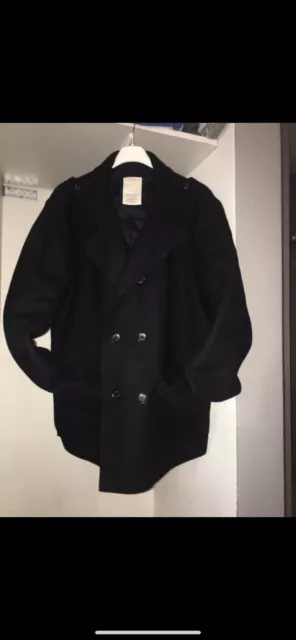 Manteau Caban Duffle-coat Esprit Noir T Xxl Laine 70%